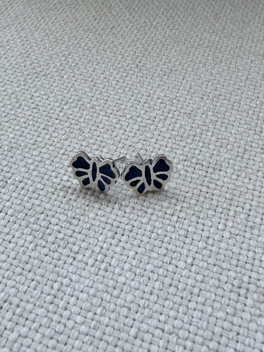 Vintage Sterling silver Lapis Studs